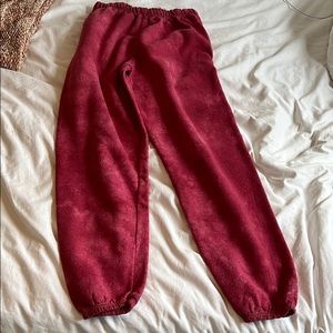 Red tie for sweatpants